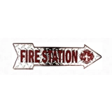 Fire Station Sign / Fire Station Arrow..