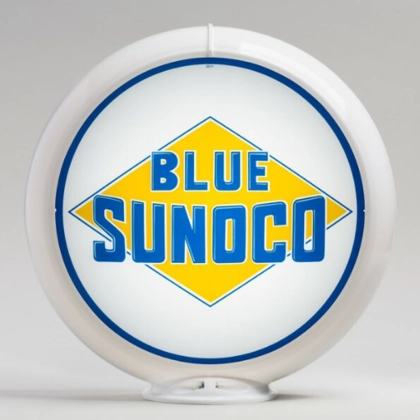 Blue Sunoco Gas Pump Globe / Gas Pump Globes / Petroliana / Gasoline Blue Sunoco Gas Pump Globe / Gas Pump Globes / Petroliana / Gasoline