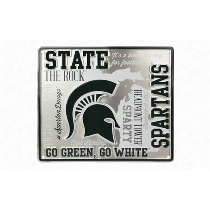 Licensed Michigan State University Sign / Eastern Michigan Spartans Cloud Signs