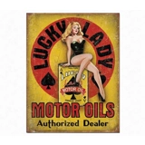 Lucky Lady Motor Oils Sign / Lady Luck..