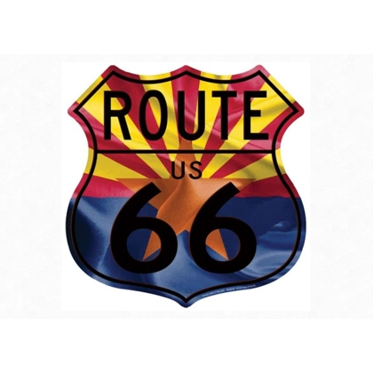 Route 66 Arizona Shield Sign / Route 66 Vintage Car Signs