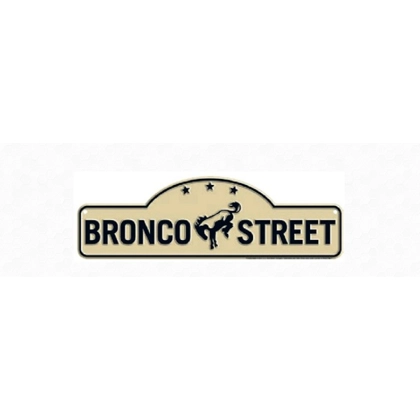 Licensed Ford Bronco Street Die Cut Sign / Ford Bronco Garage Signs / Man Cave