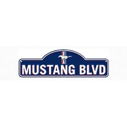Licensed Ford Mustang Blvd Sign / Ford Signs / Vintage Car Garage Man Cave Mens