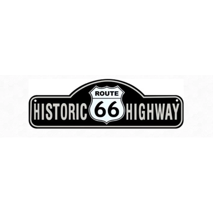 Route 66 Die Cut Sign / Route66 Garage Man Cave Signs / Mens Wall Decor Vintage