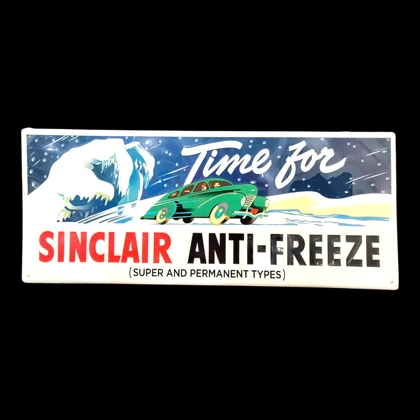 Sinclair Antifreeze Sign / Sinclair Coolant Signs / Dino Petroliana Garage Signs