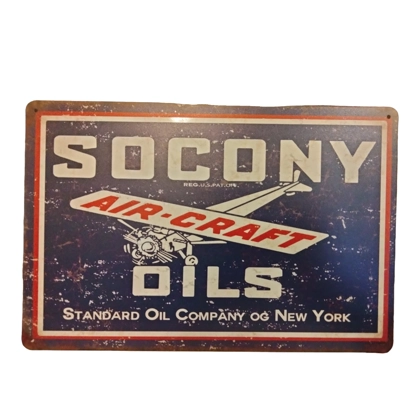 Socony Sign / Aircraft Signs / Socony Oil Airplane