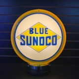 Blue Sunoco Gas Pump Globe With Light ..