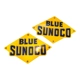 Set Blue Sunoco Porcelain Pump Pla..