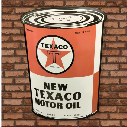 47" Texaco Signs Texaco Oil Can Sign / Texaco Motor Oil Signs