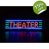 Theater Neon Sign / Movie Theater Sign..