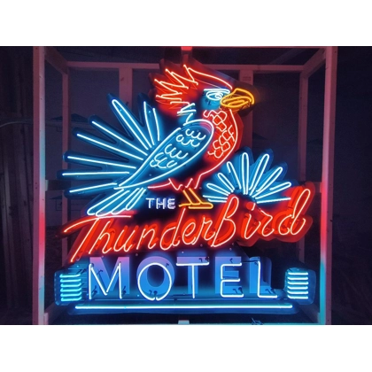 The Thunderbird Motel Neon Sign / Thunder Bird Hotel Signs