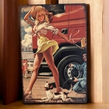 Retro Pinup Girl Sign / Vintage Signs ..