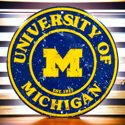 University of Michigan Signs / Michigan Wolverines / Ann Arbor Michigan / Dorm Signs / Gifts College Students / U of M Wolverines Signs