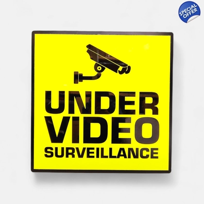 Under Video Surveillance Sign / Security Camera Wall Signs