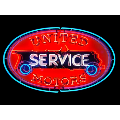 United Motors Neon Sign / United Motors Service Neon Signs