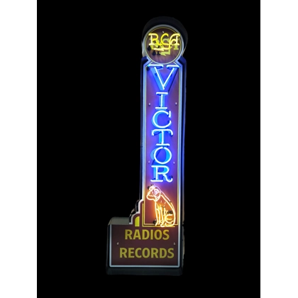 RCA Victor Radio Neon Sign / Record Company / Victor Radios