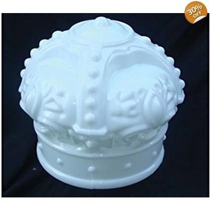 DISCOUNTED White Crown Gas Pump Globe / Standard Crown Globes for Pumps