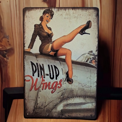 Pin-Up Wing Sign / Aircraft Signs / War Signs Pin-Up Wing Sign / Aircraft Signs / War Signs
