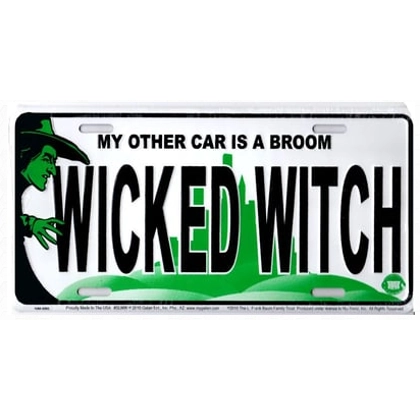 Wicked Witch License Plate / Wizard of Oz Car Plates