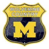 University of Michigan Wolverines Sign..