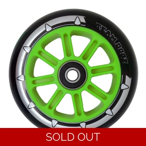 Pro Nylon Scooter Wheel - Green Core Black PU