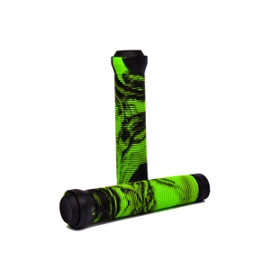 Team Dogz Mixed PU Handlebar Grips - Black & Green