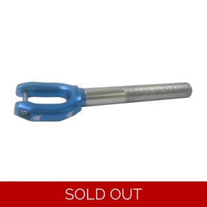 Metallic Engraved Aqua Blue SMX2 Style Threaded Forks