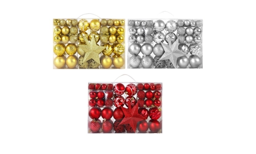 101 Pc Christmas Baubles Balls Hanging Decoration Xmas Tree Ornament Party Decor