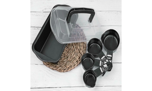 7 Pcs Bread Cake Making Baking Kit Measuring Spoon Oven Loaf Pan Tray Tin Bakeware Set 7 Pcs Bread Cake Making Baking Kit Measuring Spoon Oven Loaf Pan Tray Tin Bakeware Set