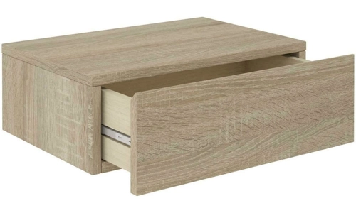 Floating Wall Mounted Bedroom Bedside Table Cabinet Night Stand Shelf Drawer Oak Floating Wall Mounted Bedroom Bedside Table Cabinet Night Stand Shelf Drawer Oak