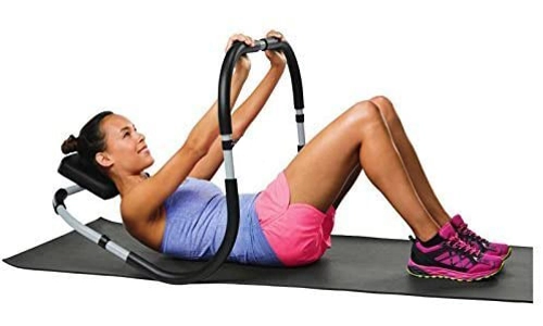 Gr8 Fitness Sit up abdominal roller trainer ab crunch core worker abs exercise machine gym