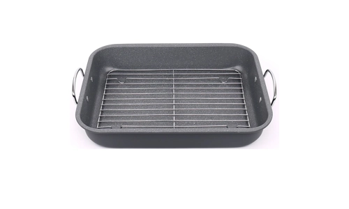 Aluminium Induction Grey Marble Oven Tray Baking Tin Rack Non Stick Roaster Pan Aluminium Induction Grey Marble Oven Tray Baking Tin Rack Non Stick Roaster Pan