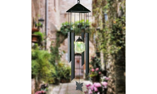 Garden Colour Changing Hanging Solar Powered Light Wind Chime Spinner LED Lamp Garden Colour Changing Hanging Solar Powered Light Wind Chime Spinner LED Lamp