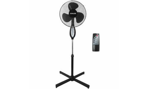 Black Remote Control Standing Pedestal Stand Fan Adjustable Oscillating Rotating Black Remote Control Standing Pedestal Stand Fan Adjustable Oscillating Rotating