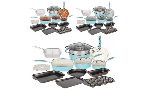 Induction 19 Pcs Kitchen Cookware Set Non Stick Frying Pan Pot Saucepan Bakeware