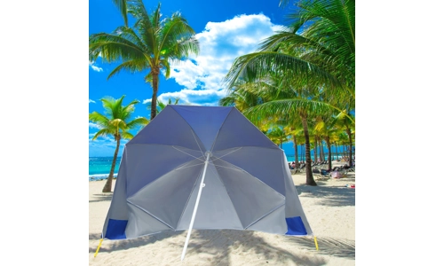 Blue Beach Carp Sea Fishing Umbrella Brolly Shelter Bivvy Sun Shade Wind Breaker