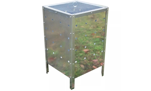 Incinerator Fire Bin 90l Burning Garden Galvanized Waste Wood Leaves Metal Trash