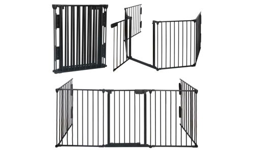Baby Safety Fence Hearth Fire Gate Metal BBQ Pet Dog Cat PlayPen Fireplace Guard