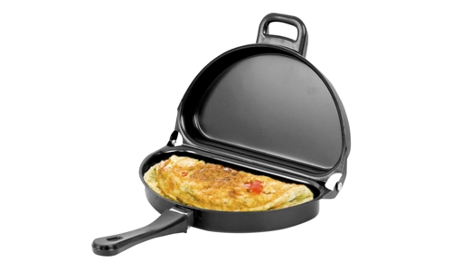 Folding Frittata Omlette Pan Maker Non Stick Egg Frying Double Sided Saucepan