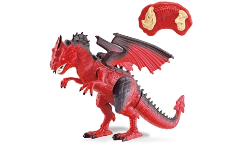 Remote Control Infrared RC T-Rex Dinosaur Dragon Walking Fire Breathing Toy Gift