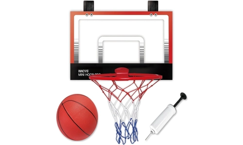 Mini Basketball Hoop Net Indoor Over the Door Backboard With Ball Pump Game Set