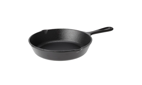 Cast Iron Skillet Pan Non Stick Round Frying Grill Kitchen Fry Cooking Cookware