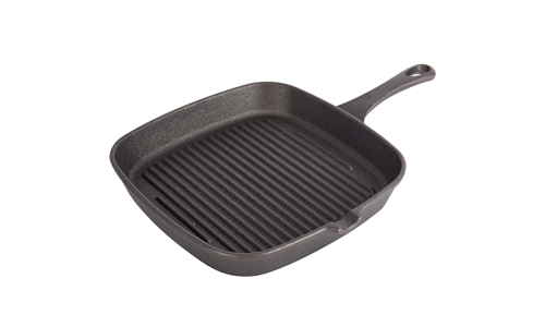 Cast Iron Griddle Pan Non Stick Square Frying Grill Fry Skillet Kitchen Cookware