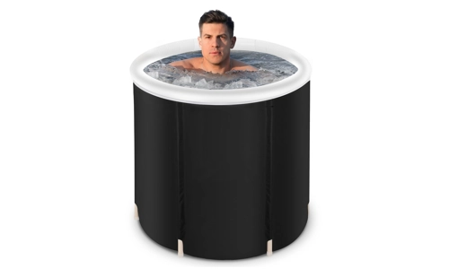 Large Portable Ice Bath Tub for Cold Water Therapy Lid Recovery Plunge Pool
