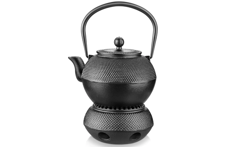Cast Iron Black Japanese Teapot Stove Tea Pot Tetsubin Tea Kettle and Warmer Set