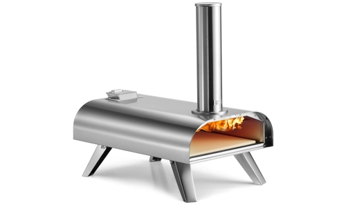 Pizza Oven Portable 12" Wood Pellet BBQ Stainless Steel Outdoor Grill Cooker