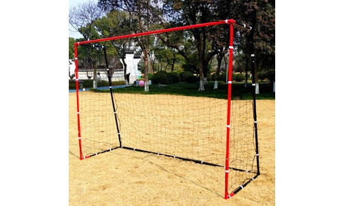 Football Goal Posts Net Soccer Practise Garden Training Black Red 3m x 2m x 1m