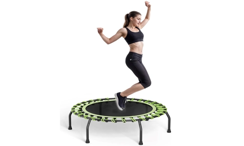 Trampoline Bungee Fitness Jumper 40" Rebounder Bouncer Exercise Silent Green