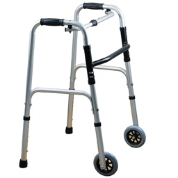 Folding Walking Frame Lightweight Aluminium Walker Adjusta..