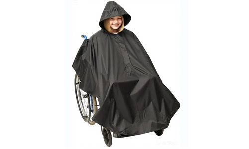 Wheelchair Waterproof Poncho Rain Cover With Hood Disability Aid Rain Mac Coat